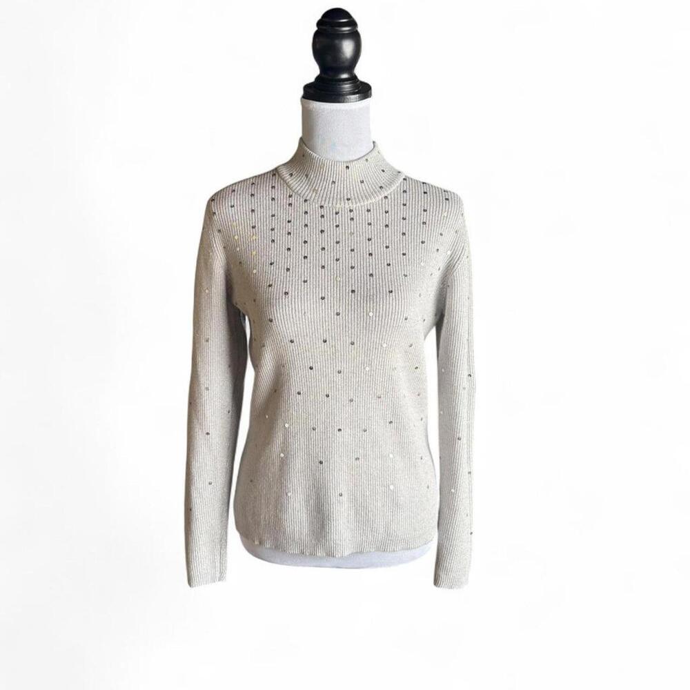 Women's Grey and Silver Jumper